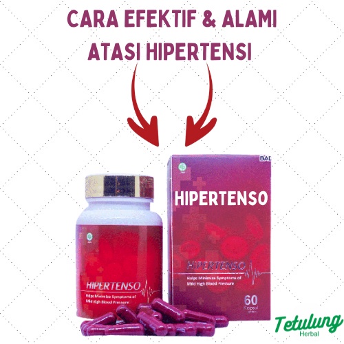 Obat Darah Tinggi Hipertensi Herbal / Penurun Darah Tinggi / Obat Tensi Darah Tinggi, Kolesterol &amp; Asam Urat Ampuh Sudah BPOM - HIPERTENSO