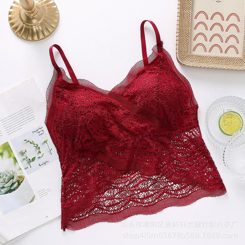 BFU016 Lace Kemben BH Import Pakaian Dalam Wanita Korea Sexy Bandeau Brukat Sport Bra Nilon