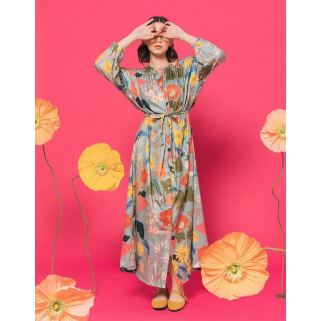 nadjani Lupina dress Navy