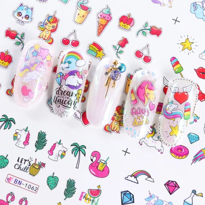 Stiker kuku/ nails stiker unicorn