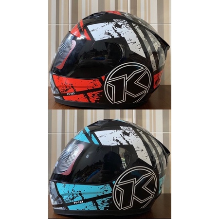 HELM KYT R10 SERI 3 | HELM KYT R10 SERI 3 BLACK RED | HELM KYT R10 SERI 3 BLACK AQUA | HELM KYT R10
