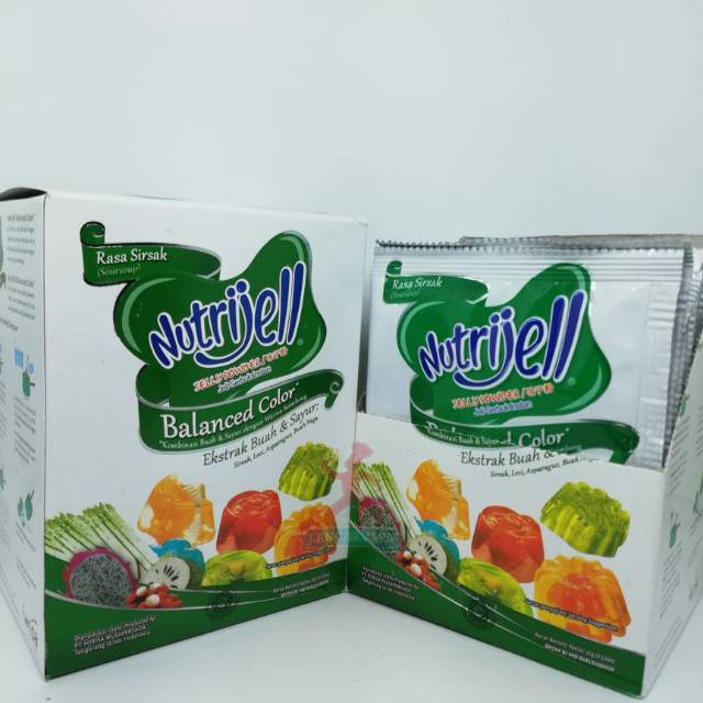 

Nutrijell B Balanced Colour Sirsak Box/ Jeli Bubuk Instan Sirsak 15gr (12pcs)