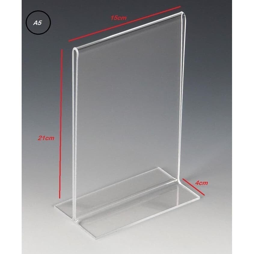 acrylic tent holder / akrilik tent card A5 tempat brosur Meja