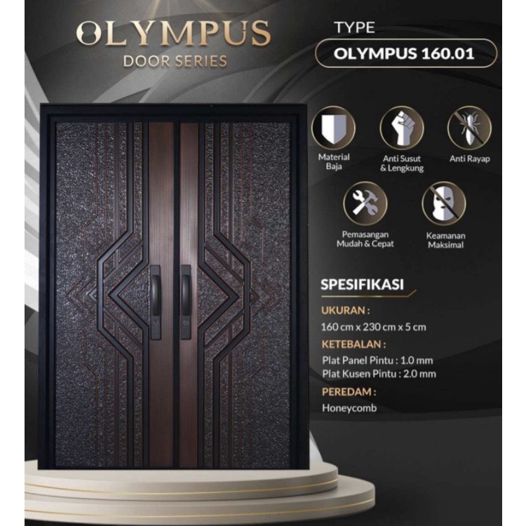 Pintu Baja Fortress / Olympus 160 Double Door