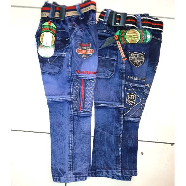 CELANA PANJANG LEVIS KARET KELILING UNTUK ANAK UMUR 1-2-3-4 TAHUN