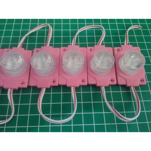 [DSP-9106] 1 LED MODUL 1 MATA MODUL 8018 1.5 WATT 24V MATA MERAH MUDA