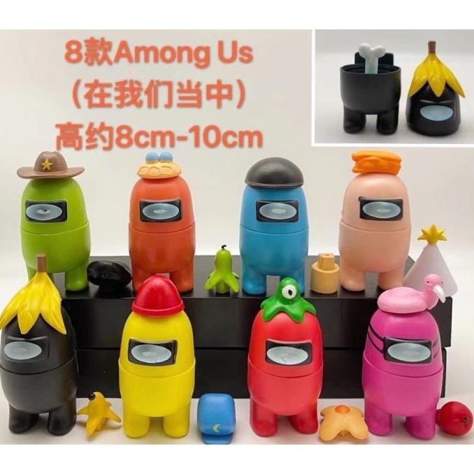 [TERLARIS] MAINAN FIGURE ANAK AMONG US 1 SET 8 PCS / MAINAN AMONG US