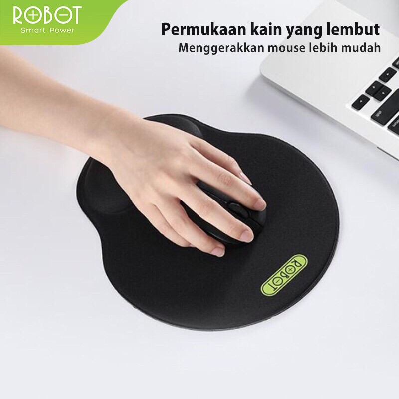 Mousepad Anti Slip ROBOT RP02 New Gaming Polos Hitam Murah Rubber Original - Garansi Resmi 1 Tahun