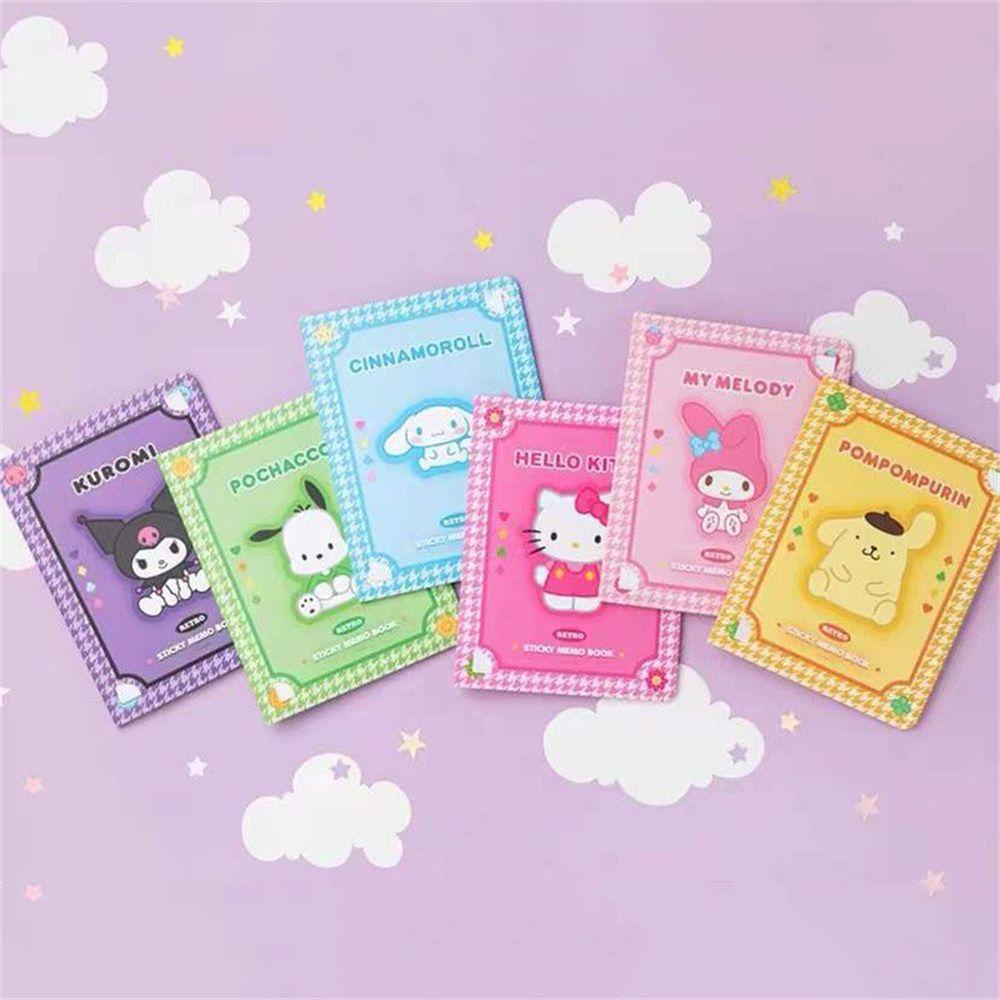 Mxbeauty Note Pad Stationery Girl's Heart Anime My Melody Cinnamoroll Tearable Handbook Bahan