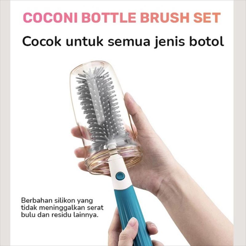 Coconi Baby Bottle Brush Complete Set / Sikat Pembersih Botol Bayi