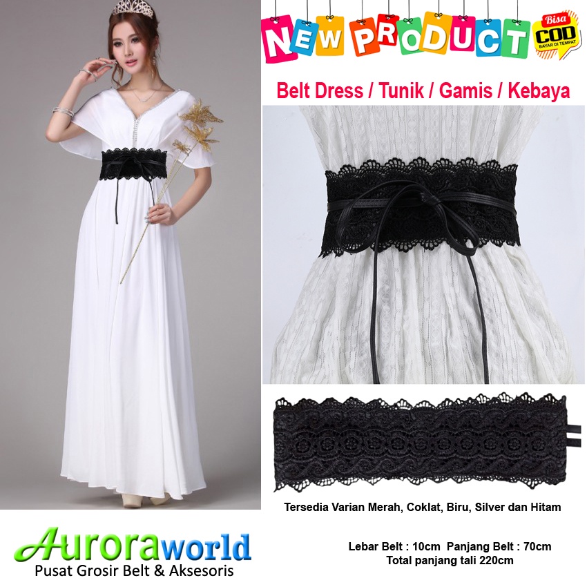 Belt Fashion Korea Terbaru Ikat Pinggang wanita untuk Dress model Renda Korea Gesper Fashion korea bisa cod