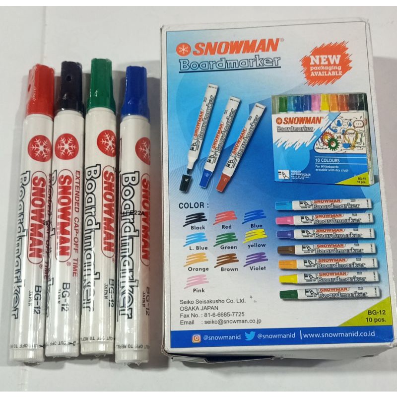 

Spidol White Board Snowman BG-12