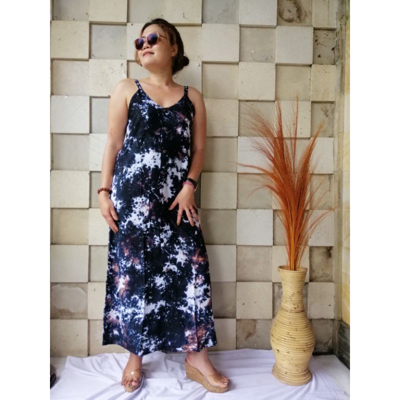 Dress Tamara Panjang Bali Tie Dye/ Dress Busui / Dress Bali / Dress Rayon / Dress Tie Dye