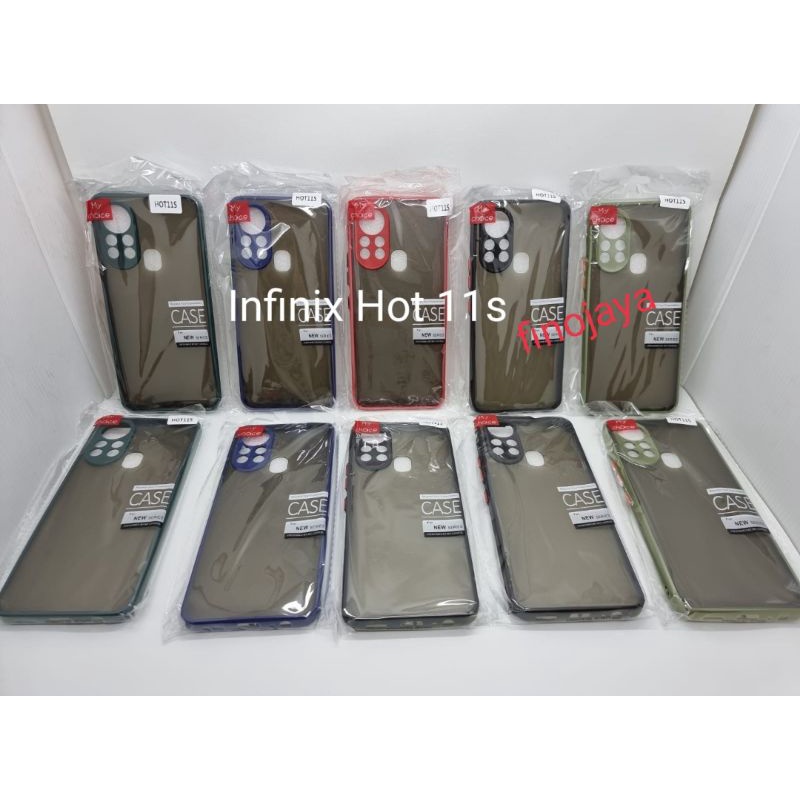 Case Aero My Choice Infinix Hot 11s Silikon Casing Selicon Dove pelindung Camera