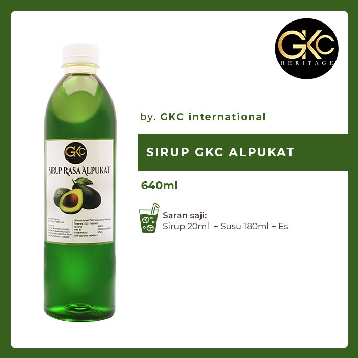 

Sirup Minuman GKC "Rasa Alpukat" 640ml