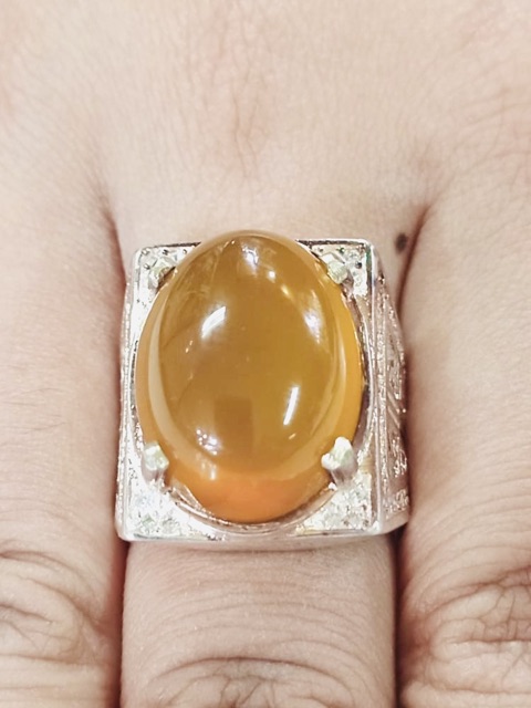 Cincin batu akik //cincin silver cina //cincin pria //cincin cowok //batu akik//cincin batu