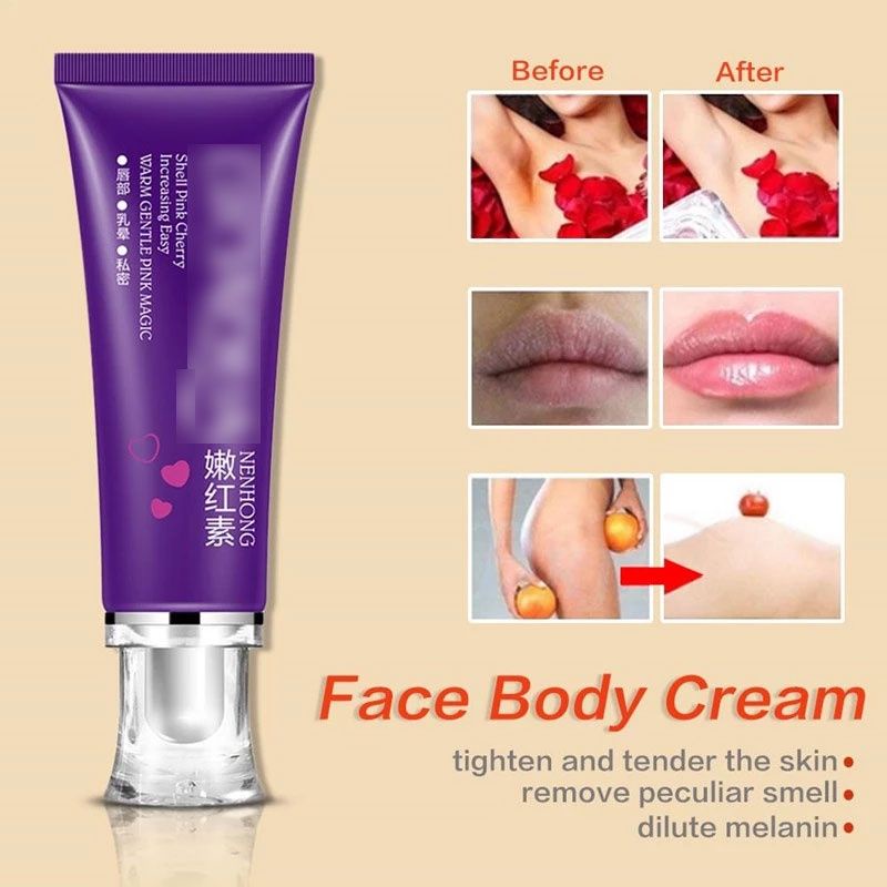 Nenhong Cream Pencerah Bibir Ketiak / Cream Pemerah Bibir &amp; Puting / Krim Pemutih Ketiak &amp; Pantat &amp; Selangkangan / Nenhong Ungu