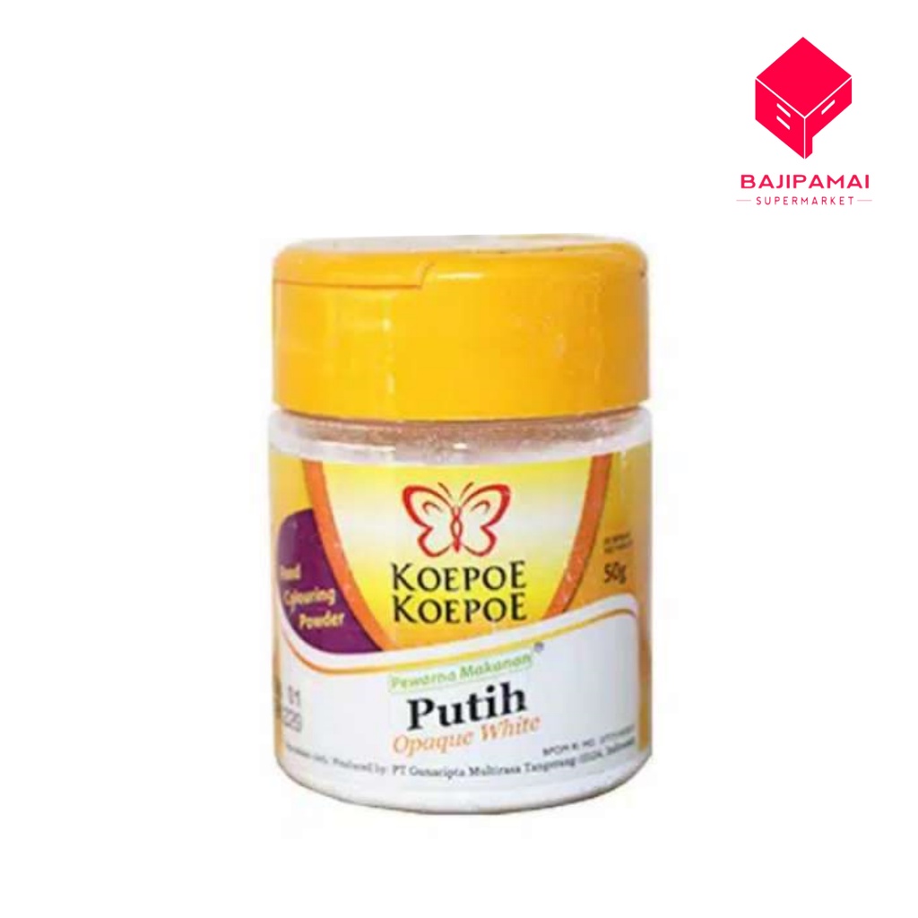 

PEWARNA PUTIH OPAQUE WHITE CAP KOEPOE KOEPOE 50 GRAM