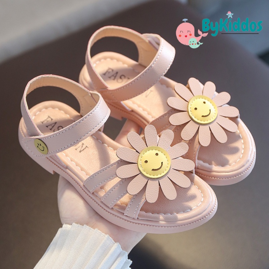 ByKiddos - SMILE EONNI Sandal Anak Perempuan Bahan Karet Model Lucu 3-9 Tahun Import / Sandal Karet Anak Import