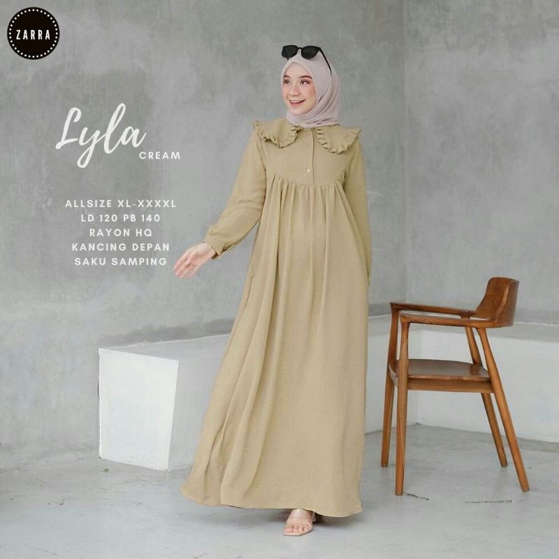 Abaya wanita Lyla dress original by zarra BTC SOLO SURAKARTA solo