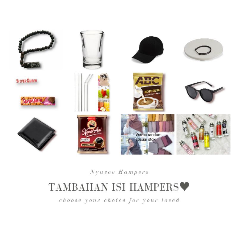 

TAMBAHAN ISI HAMPERS