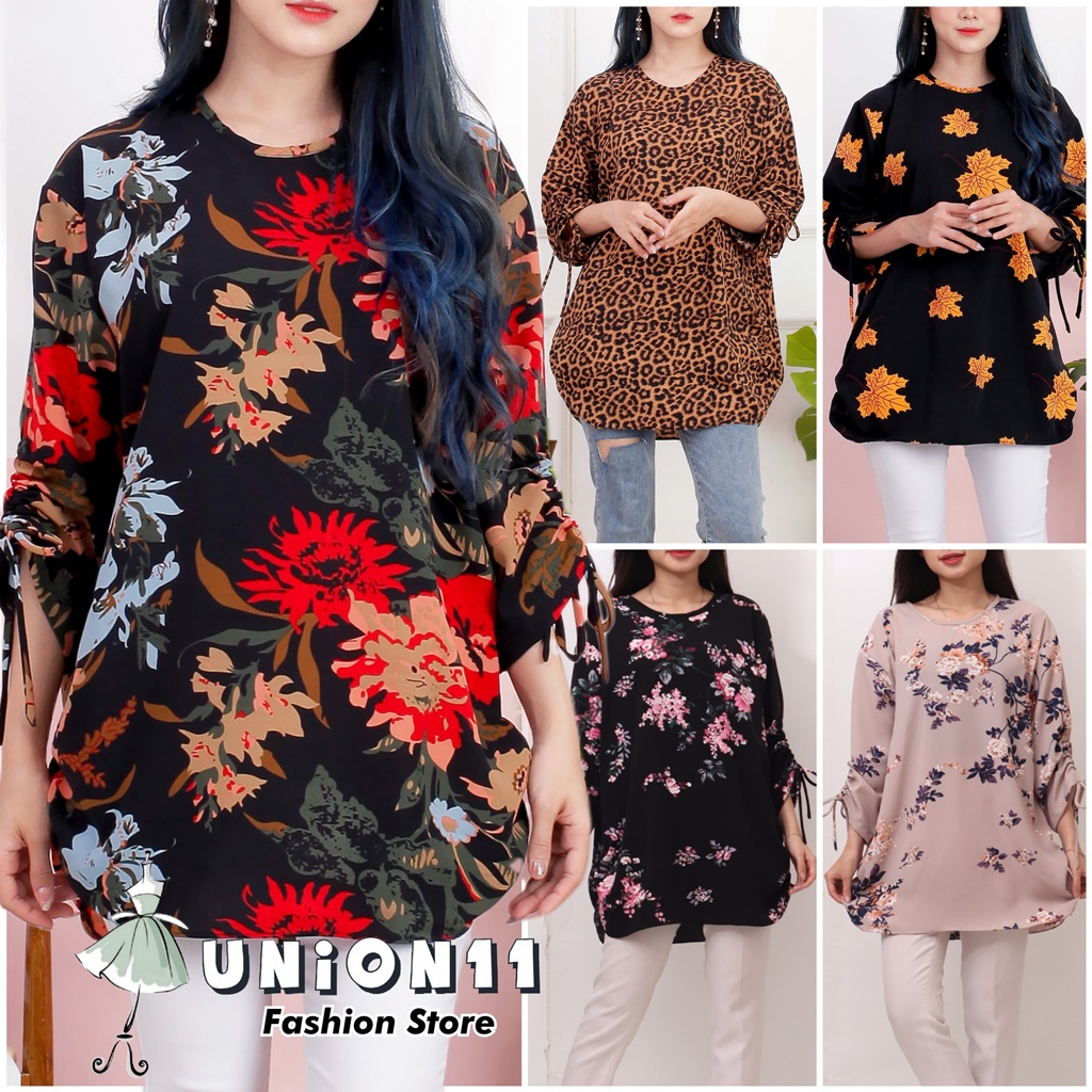 UNION11 -  ATASAN JUMBO WANITA LD 120 / ATASAN JUMBO XXXL WANITA / BAJU JUMBO WANITA / ATASAN JUMBO WANIT BB 80 KG / BAJU KERJA WANITA JIGAZ