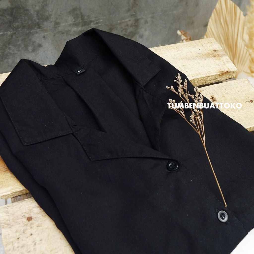 KEMEJA WANITA - KEMEJA CROP - CROP TOP SHIRT - KEMEJA RAYON - CROP TOP