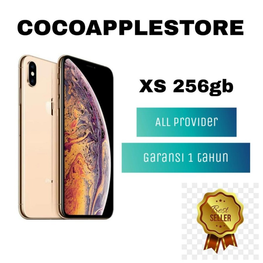 iPhone Xs 256GB All Sim Silent Fullset Original Second Like New Mulus100% 3utools All Green (Garansi 1 Tahun)