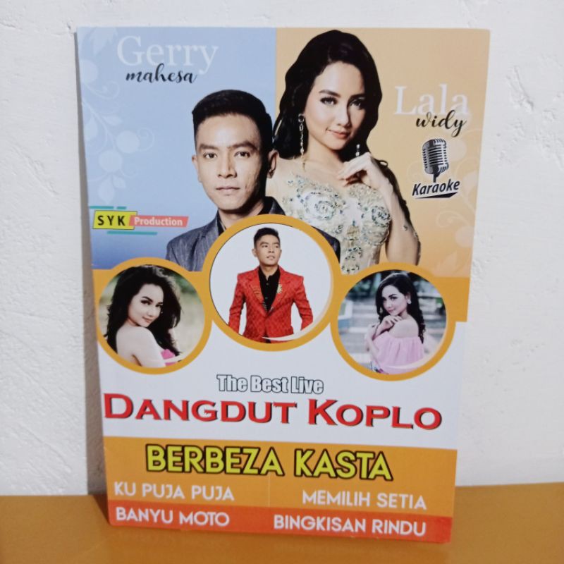 KASET VCD DVD KARAOKE LAGU DANGDUT KOPLO THE BEST LIVE GERRY MAHESA & LALA WIDY