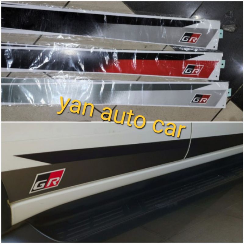 Stiker Tempel body samping mobil All New YARIS 2022 GR Sport