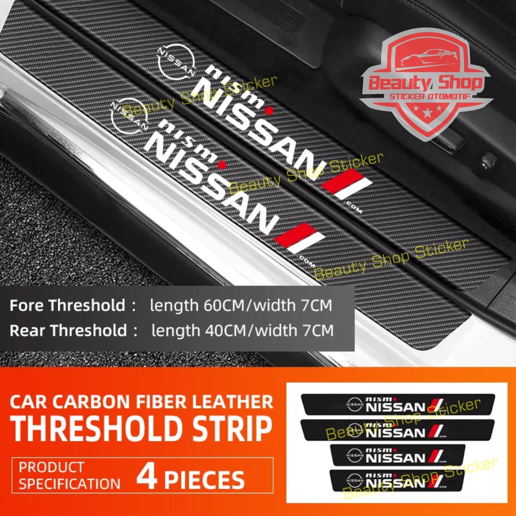 4pintu sticker pelindung pintu mobil nissan nismo sillplate mobil nissan livina xtrail serena terra 