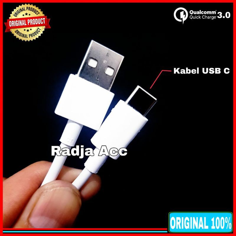 Kabel Data Xiaomi Mi A2 Mi 8 Pro Mi 8 Lite Mi 8 SE Original 100% Fast Charging USB Type C