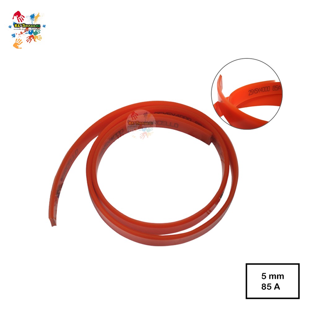 Karet rakel sablon plastik dan kertas harga per cm