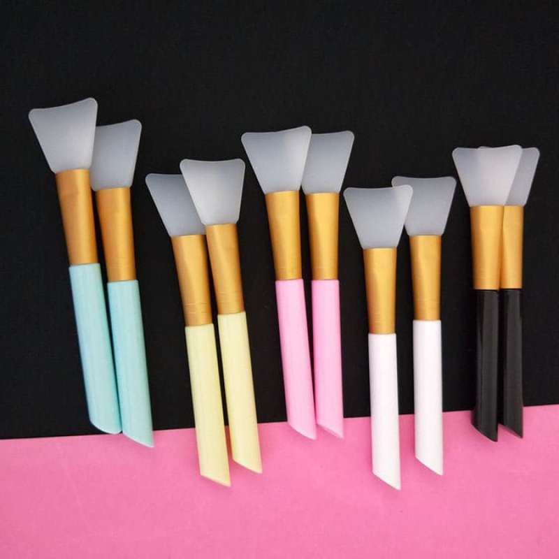 Kuas Masker Silikon Bening Silicone Transparan Make Up Brush