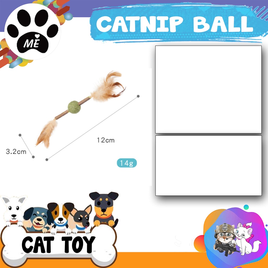 Mainan Kucing &quot;CATNIP BALL STICK&quot; Catnip Cat toy