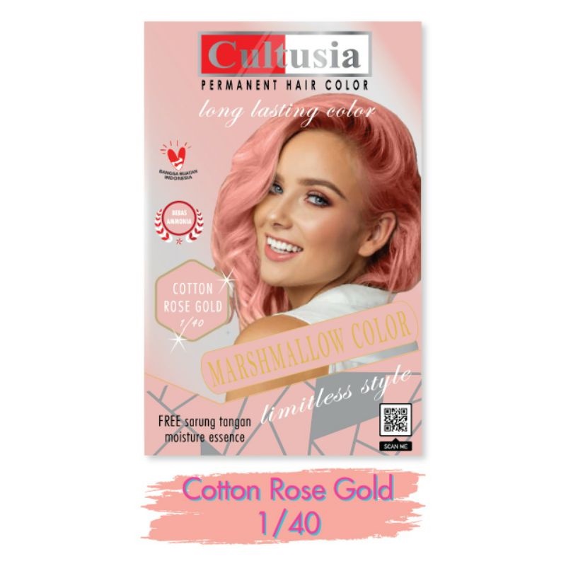 cultusia marsmallow colour rose gold 30 ml