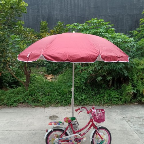 payung pantai payung dagang parasol polos kain double susun uk diameter 2 Meter