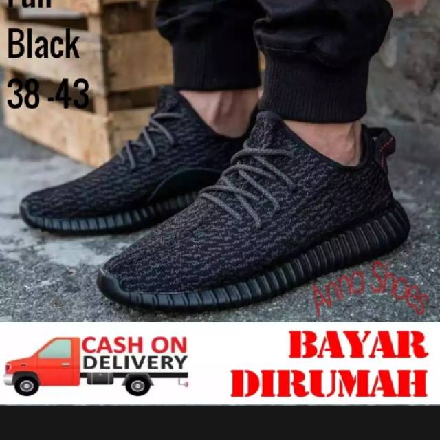 NEW  !!!   Sepatu kets pria Yzzy full black