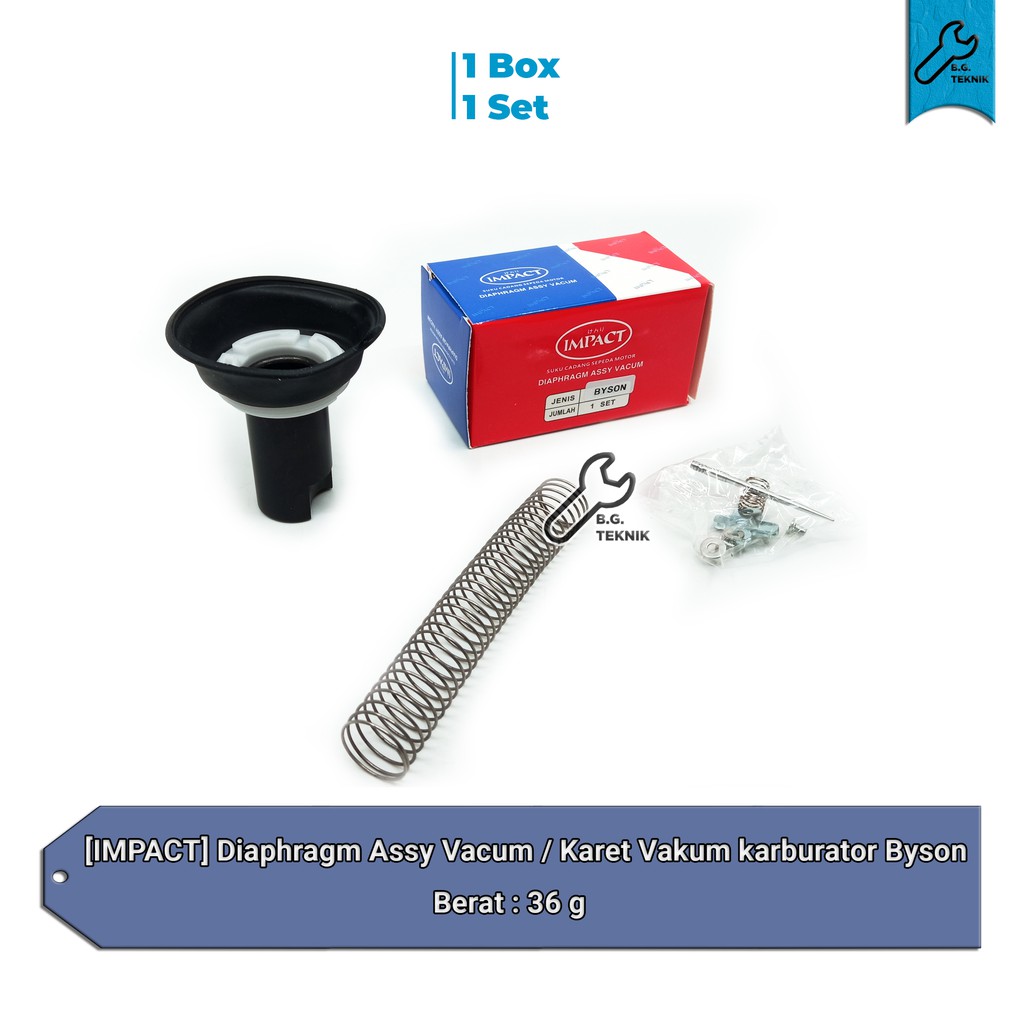 Diaphragm Assy Vakum Vacum /Karet Vakum karburator Byson [Impact]