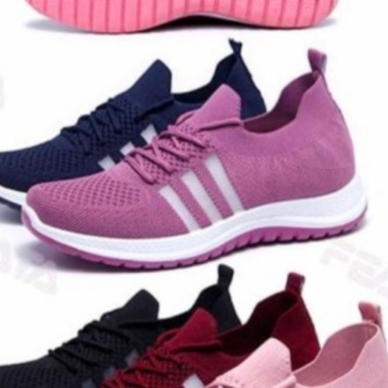 Sepatu wanita sneakers import korea version Feata A 1073, A 2022 terbaru  sol anti selip