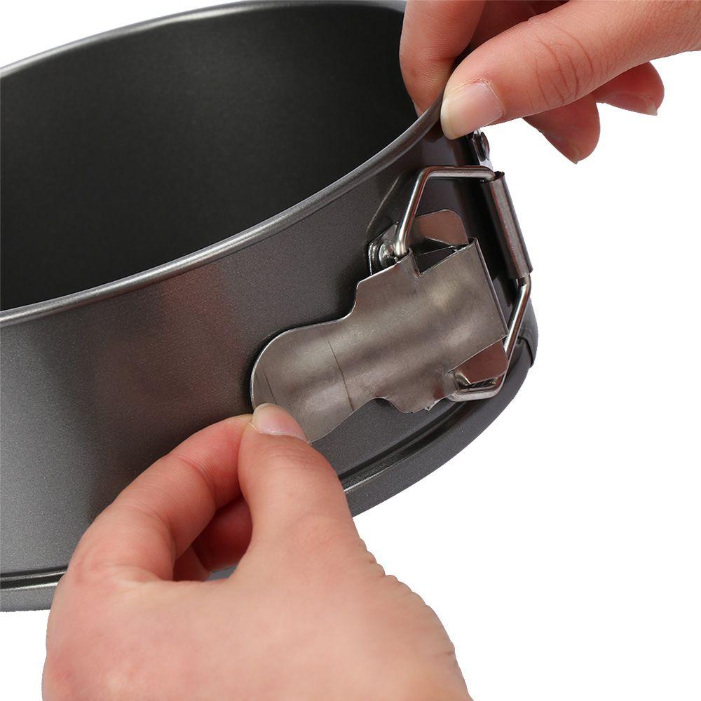 Solighter Cake Baking Pan Mudah Dibersihkan Loose Tray Dengan Gesper Non Stick