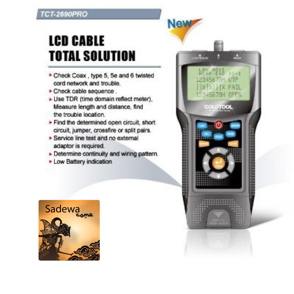 Goldtool Lan Tester TCT-2690 PRO Digital