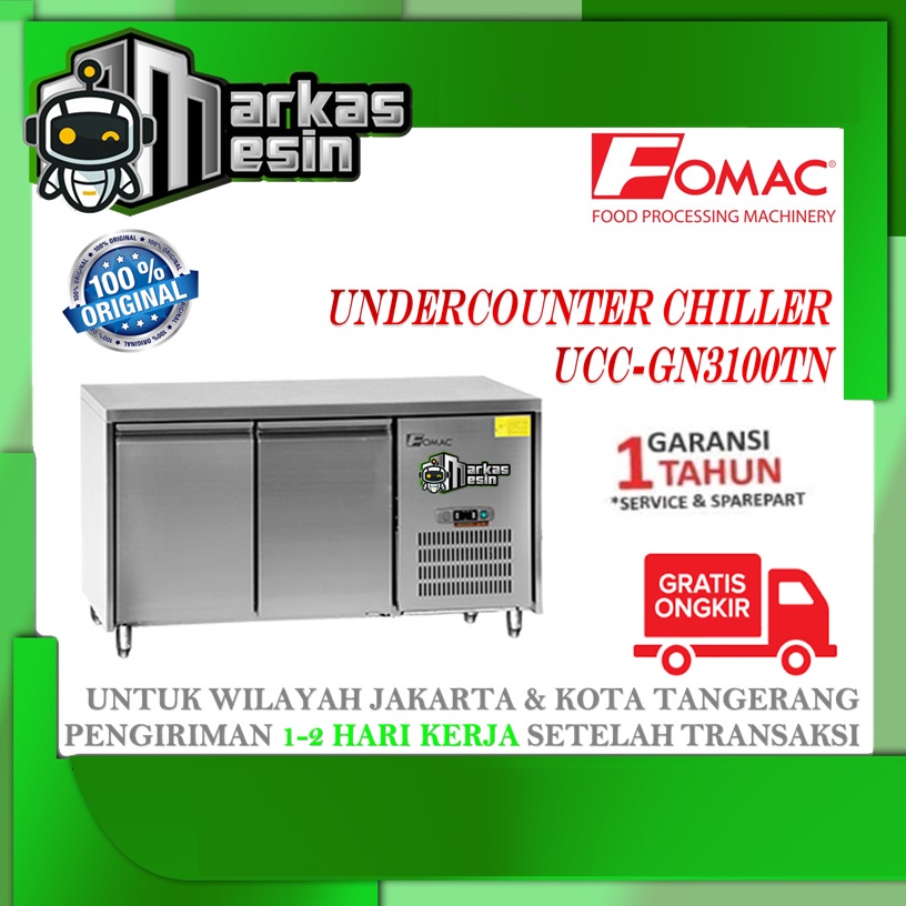 Mesin Undercounter Chiller FOMAC UCC-GN3100TN