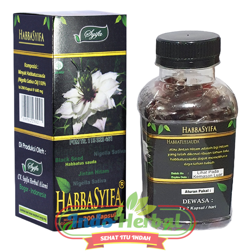 Habbasyifa Minyak Habbatussauda Black Seed Oil 200 Kapsul