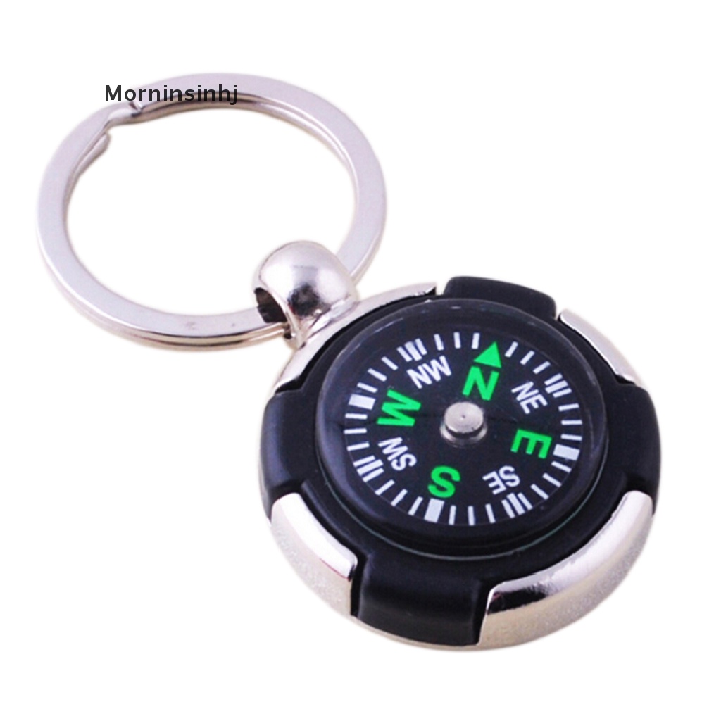 Mornin Fashion Kreatif Kompas Logam Mobil Keyring Keychain Gantungan Kunci Ring Keyfob Hadiah id