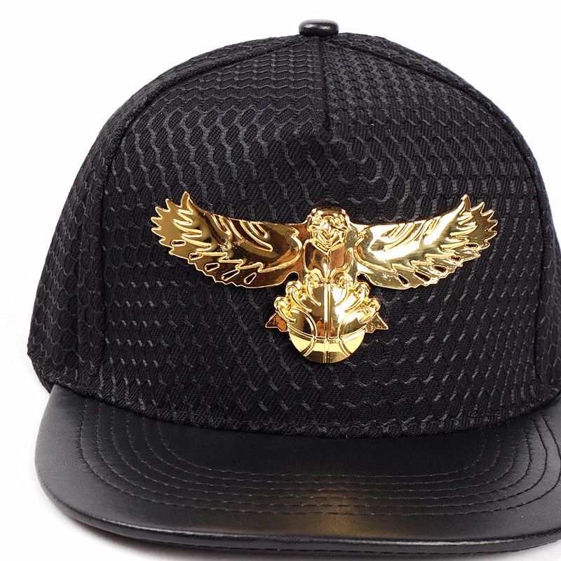 TOPI SNAPBACK IMPORT ASIA EROPA AMERIKA KOREA BURUNG EMAS MEWAH HIP HOP JY5