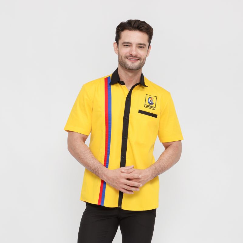 GPdI - Kemeja Kuning Bordir - Cotton - Jos Miracle Bandung - Miracle - JMB