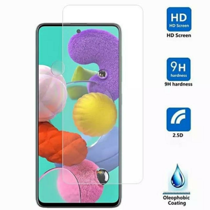 Samsung A32 4G / A52 / A72 / A51 / A71 Temper Glass Anti Gores Kaca Screen Guard Full Lis Hitam