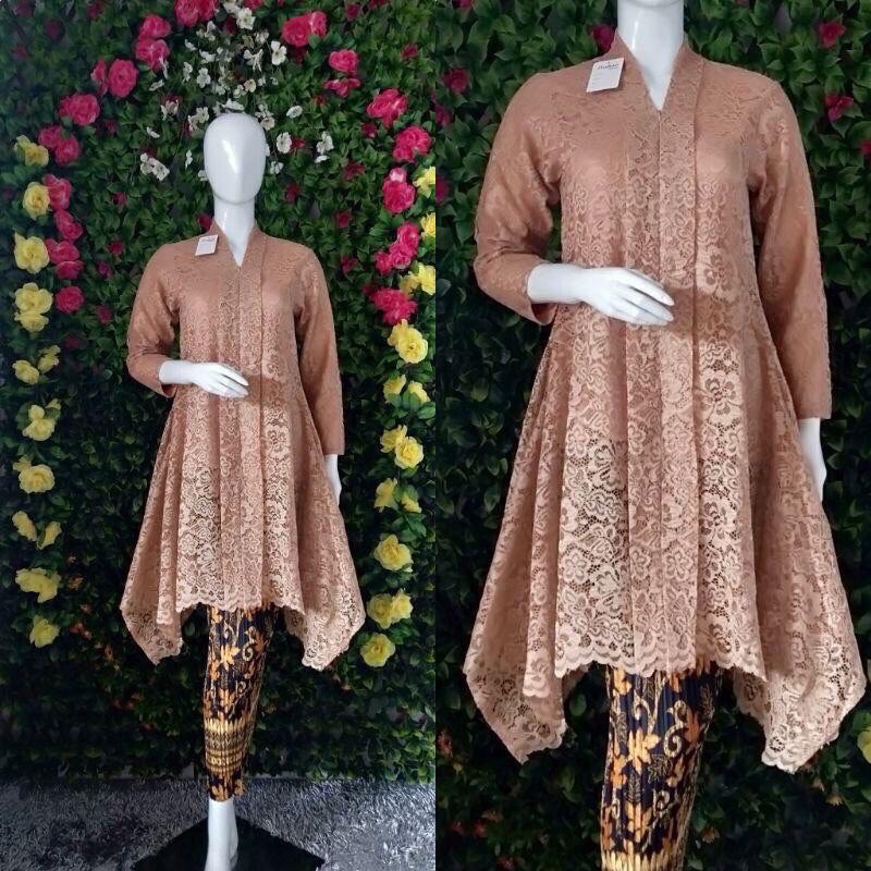 Set Kebaya Kartini brokat Floy Kebaya Kartini Busui Set Kebaya Kartini brokat Floy Kebaya Kartini Busui