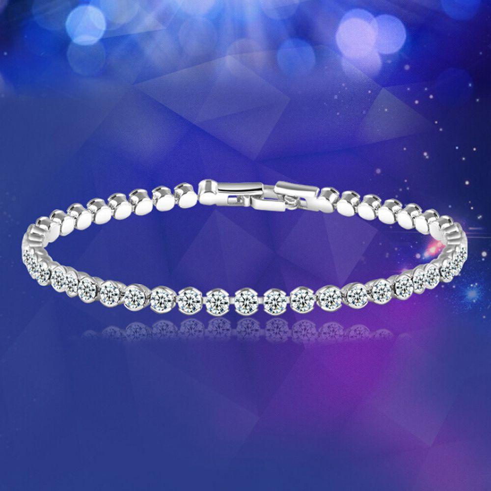 Preva Shiny Gelang Wanita Charm Austria Kristal Tangan Rantai